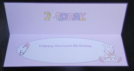 Cute Bunny with Teddy 2 Today Large Dl 4 Insert by Suzi Cooper