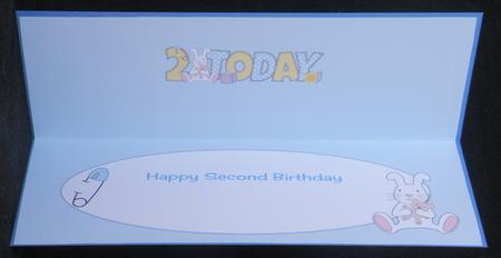 Cute Bunny with Teddy 2 Today Large Dl 3 Insert by Suzi Cooper