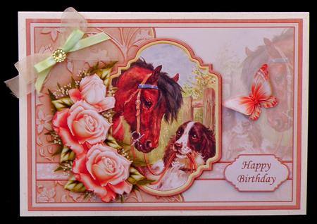 Special Friends Vintage Horse & Dog Decoupage by Suzi Cooper