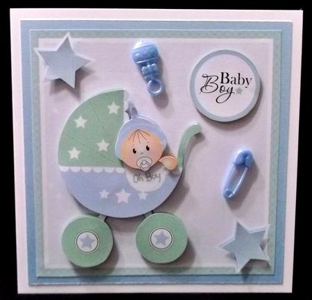 Baby Boy in Pram by Suzi Cooper