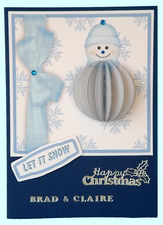 3D Snowman and Card Front by Suzi Cooper