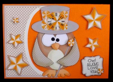 Steampunk Owl Off the Edge Topper by Suzi Cooper