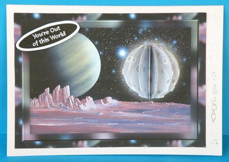 Out of This World 3D Embellishment & Card Front by Suzi Cooper