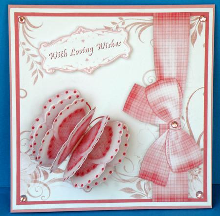 3D Butterfly Embellsihment 2 and Card Front by Suzi Cooper