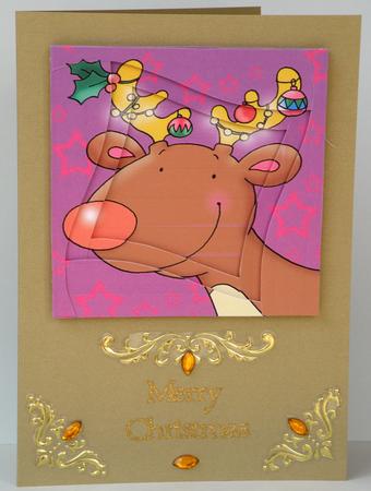 Reindeer Capers Spiral Topper by Suzi Cooper
