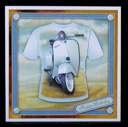 Vespa Scooter T-shirt Topper by Suzi Cooper