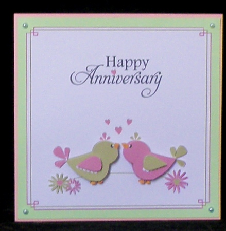 Love Birds Happy Anniversary Card by Suzi Cooper