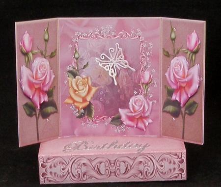 Gatefold Pop Up Rose by Suzi Cooper