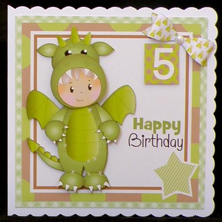 Dragon Josh Birthday Topper by Suzi Cooper