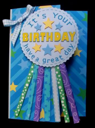 Over the Edge Birthday Boy Rosette Mini Kit by Suzi Cooper