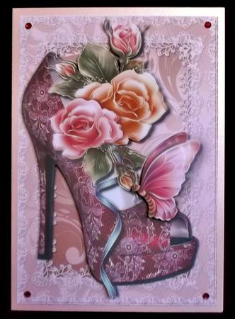 Lace Shoes & Glowing Roses by Suzi Cooper