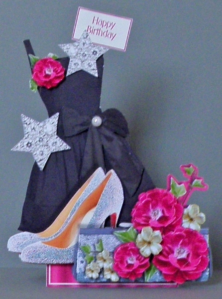 Flowers & Things Shaped Card Kit - Night Time Sparkle by Suzi Cooper
