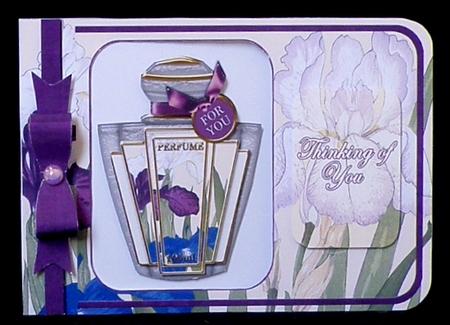 Iris Purple Perfume 7x5inch Aperture Card Mini Kit by Suzi Cooper