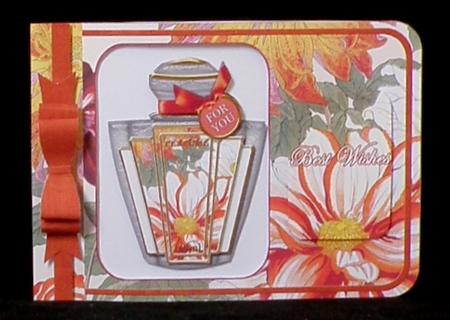 Dahlia1 Matching Floral Perfume Mixed Sentiment Cards by Suzi Cooper