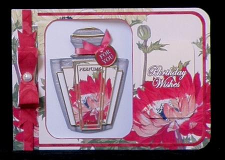 Red Anemone Matching Floral Perfume Mixed Sentiment Cards by Suzi Cooper