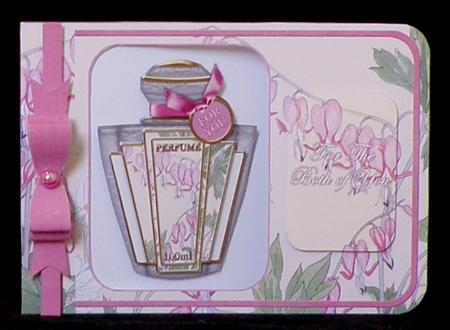 Bleeding Heart Matching Floral Perfume Mixed Sentiment Cards by Suzi Cooper