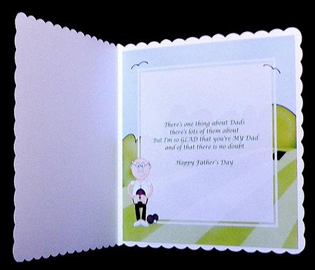 Bert Plays Bowls Matching 8 x 8 Insert Panel by Suzi Cooper