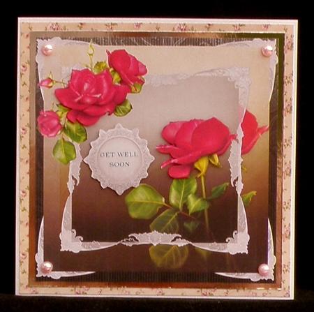 Quick and Easy Topper Red Rose by Suzi Cooper