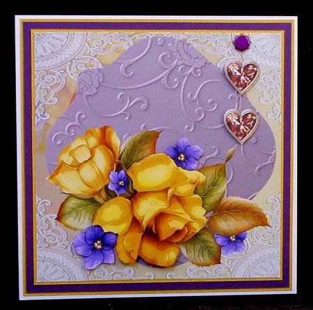 Yellow Rose Topper by Suzi Cooper