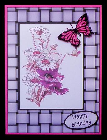 Vintage Flower on Weave by Suzi Cooper