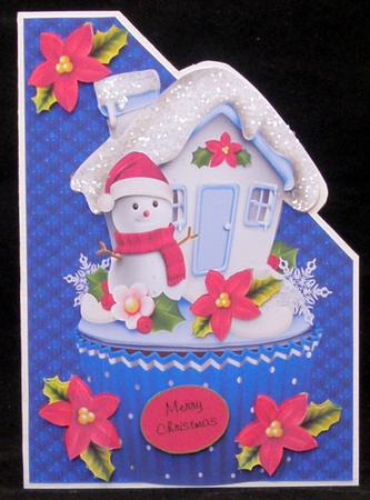 Cupcake Snowman Over the Corner by Suzi Cooper