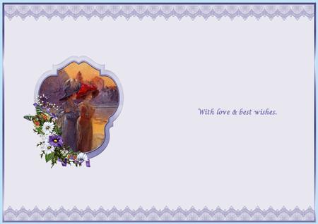 Vintage Lady Insert with Lace Border 4 by Suzi Cooper