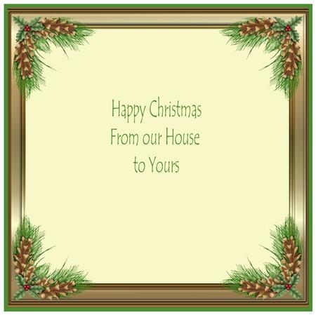 Christmas Holly 8x8ins Insert by Suzi Cooper