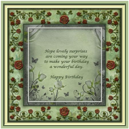 Vintage Roses 7x7ins Insert by Suzi Cooper