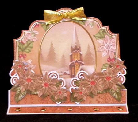 Christmas Snow Steeple 3D Easel Card Mini Kit by Suzi Cooper