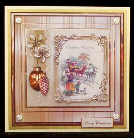 Coach and Horses 7x7 Card by Suzi Cooper