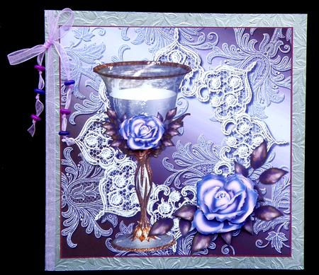 Antique Glass and Roses by Suzi Cooper