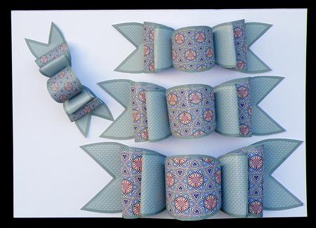4 Triple Bows Mini Kit - Pale Blue Floral by Suzi Cooper