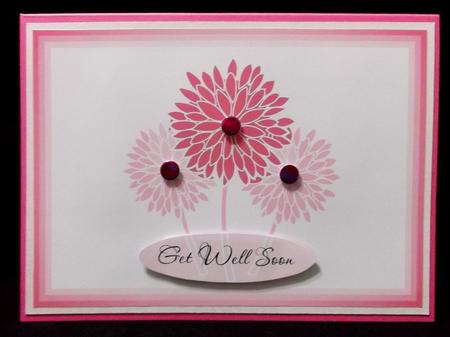 Dahlias Birthday/thinking of You/ New Home/get Well Topper by Suzi Cooper