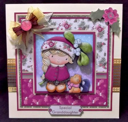 Izzy's Mistletoe Kisses 7x7 Mini Kit & Decoupage by Suzi Cooper