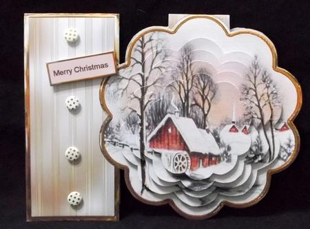 Vintage Christmas Petal Card Mini Kit by Suzi Cooper