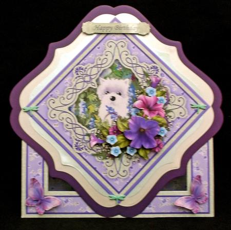 Little Westie Diamond Front Mini Kit & Decoupage by Suzi Cooper