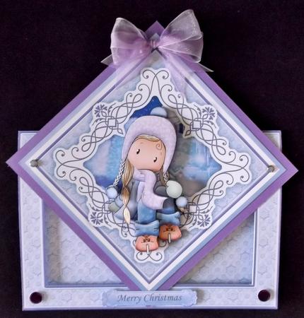 Chloe Pom Pom Hat Christmas Diamond Front Mini Kit by Suzi Cooper