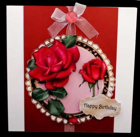 Beautiful Hot Pink Floral Topper by Suzi Cooper