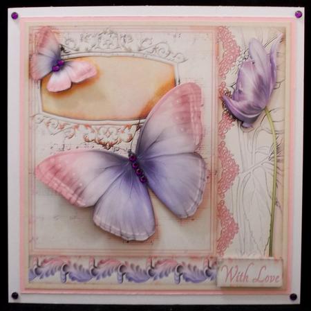 Vintage Music Butterfly Topper by Suzi Cooper