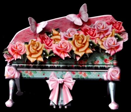 The Beautiful Shabby Chic Piano by Suzi Cooper