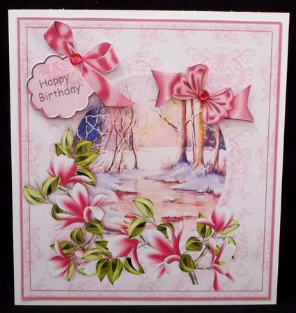 Winter Reflections with Magnolia and Bows by Suzi Cooper