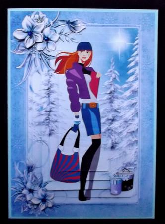 Fashionista! Goes Christmas Shopping A5 Pyramid Mini Kit by Suzi Cooper