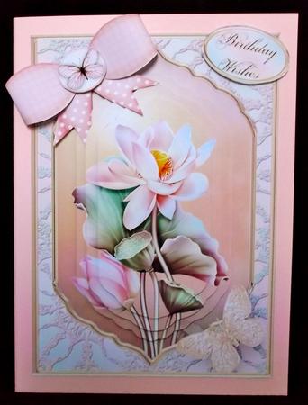 Luscious Lotus Fancy Pyramid Card by Suzi Cooper
