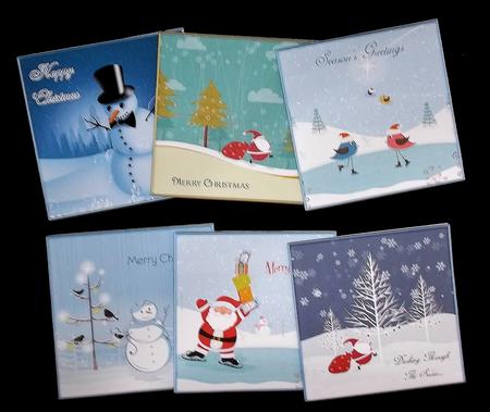 6 Cut & Fold Christmas Tags by Suzi Cooper