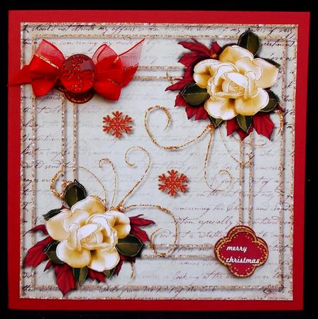 Christmas Roses Topper by Suzi Cooper