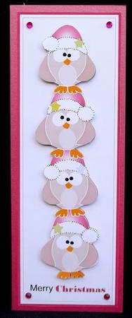 Owl Tower Christmas Topper Large Dl by Suzi Cooper