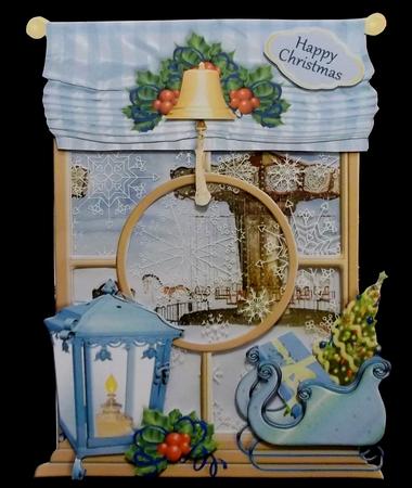 Christmas Windows Stand Alone Kit - Christmas Carousel by Suzi Cooper
