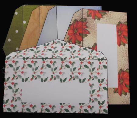 Set of Five DL Christmas Envelopes by Suzi Cooper