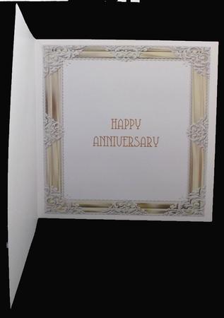 Gold and Silver Ornate Frame 8x8 Insert by Suzi Cooper