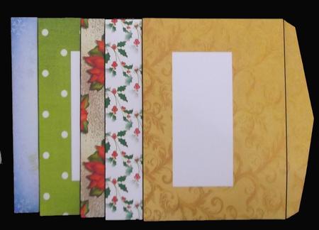 Set of Five C5 Christmas Envelopes by Suzi Cooper